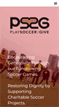 Mobile Screenshot of playsoccer2give.com