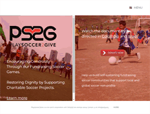 Tablet Screenshot of playsoccer2give.com